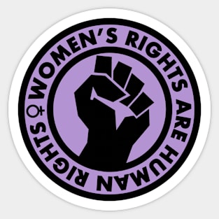 Women's Rights are Human Rights (lavender) Sticker